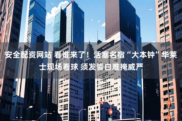安全配资网站 看谁来了！活塞名宿“大本钟”华莱士现场看球 须发皆白难掩威严
